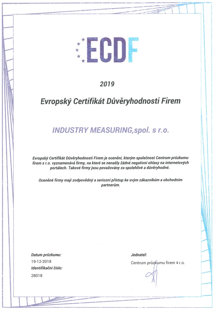 Evropský certifikát důvěryhodnosti firem